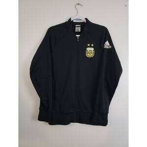 Y2K Adidas Argentina Anthem Jacket Soccer World Champions Size S Black 2015